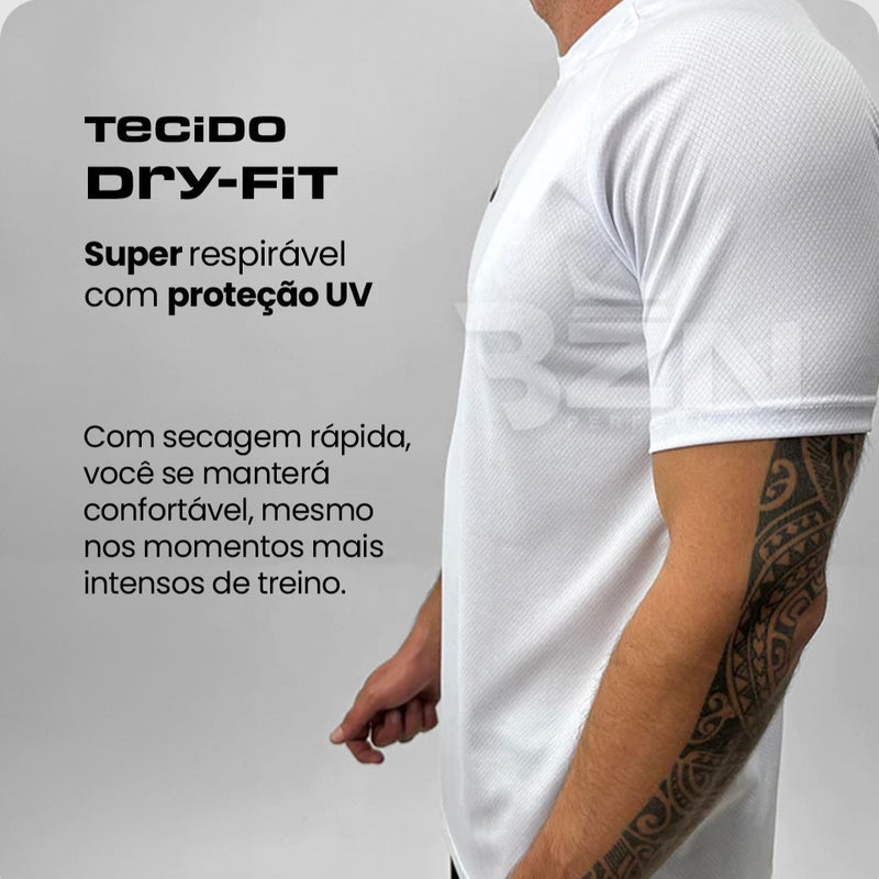 - Kit Campeão: 2 Shorts Dry-Fit™ de Compressão + 2 Camisetas Tech DryFit™ BZN + Brinde