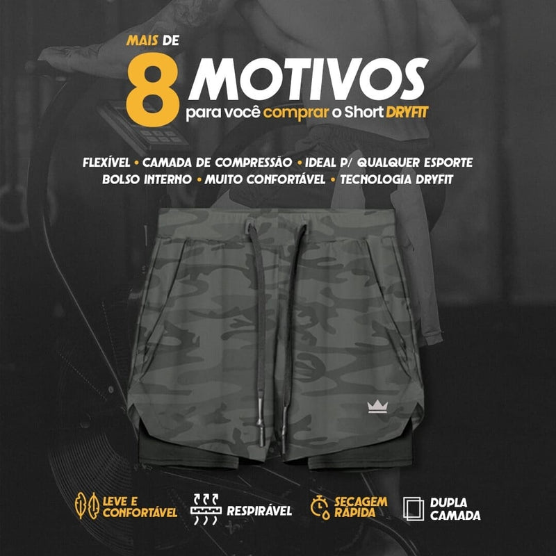 - KIT: 2 Shorts de Compressão e 1 Camiseta Tech DryFit® BZN