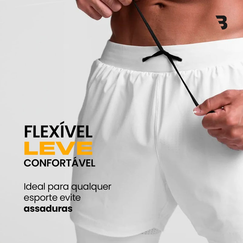 - Kit Shorts Dry-Fit™ de Compressão BZN - COMPRE 2 LEVE 3