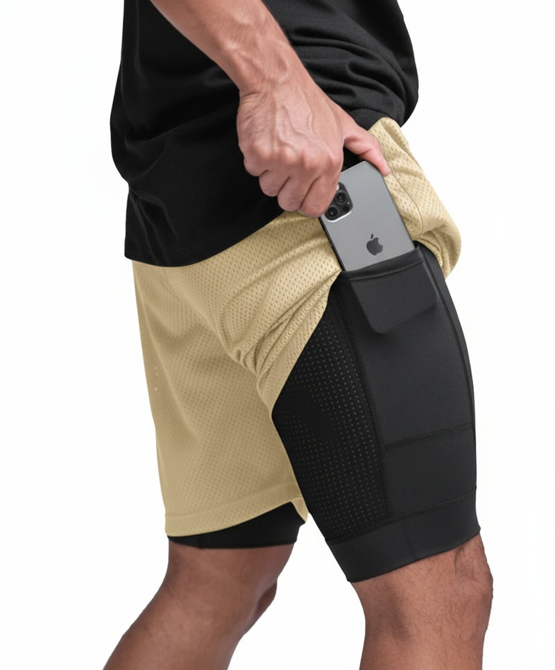 - Kit Shorts Dry-Fit™ de Compressão BZN - COMPRE 2 LEVE 3