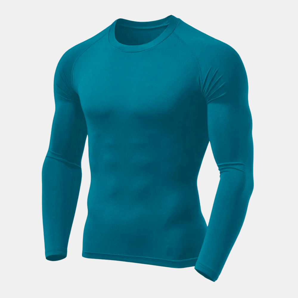 Camisa de Compressão Pro Térmica Proteção Solar FPU 50+ Masculina - Azul